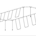 Platinum Series Power Steel 22' x 12' x 48" Oval Above Ground Pool Frame Set Replacement, Silver
