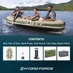 Hydro Force Voyager X3 Inflatable 3-Person Raft Set 9'8" - Image 8