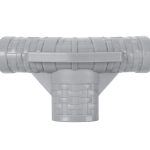 Steel Pro MAX Round Above Ground Pool T-Connector Replacement, Light Gray