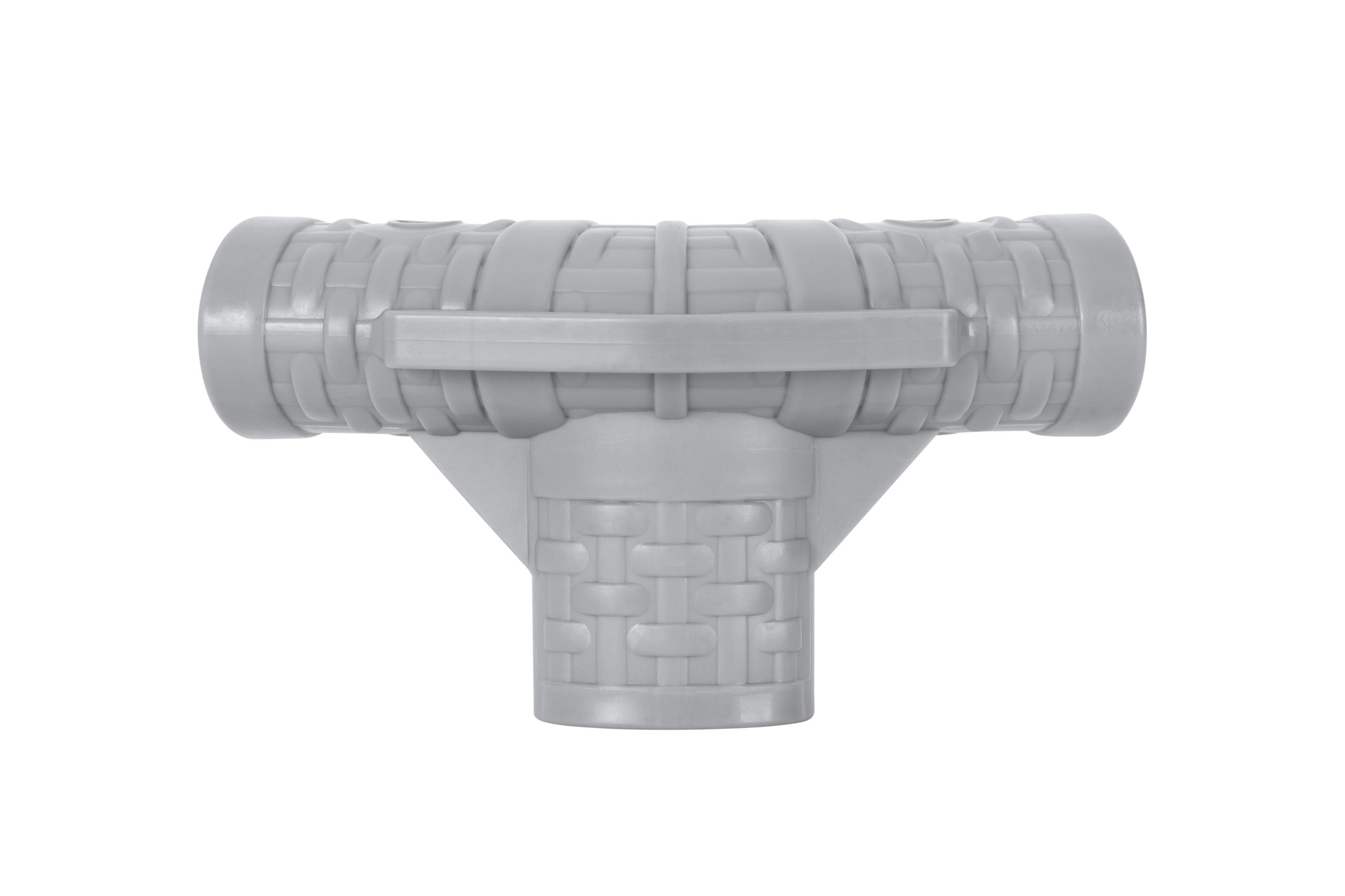 vkx2snzy2xqje0q6vmlg Steel Pro MAX Round Above Ground Pool T-Connector Replacement, Light Gray - Image 1
