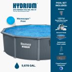 Bestway Hydrium 16' x 52" Round Steel Wall Above Ground Pool Set - Image 2