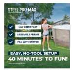 Bestway Steel Pro MAX 13' x 42" Round Above Ground Pool Set with Canopy - Image 6