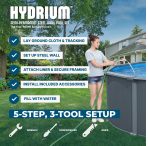 Bestway Hydrium 16' x 52" Round Steel Wall Above Ground Pool Set - Image 4