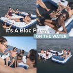 Hydro Force Bloc Party 8-Person Modular Inflatable Party Island and Floating Cooler - Image 5