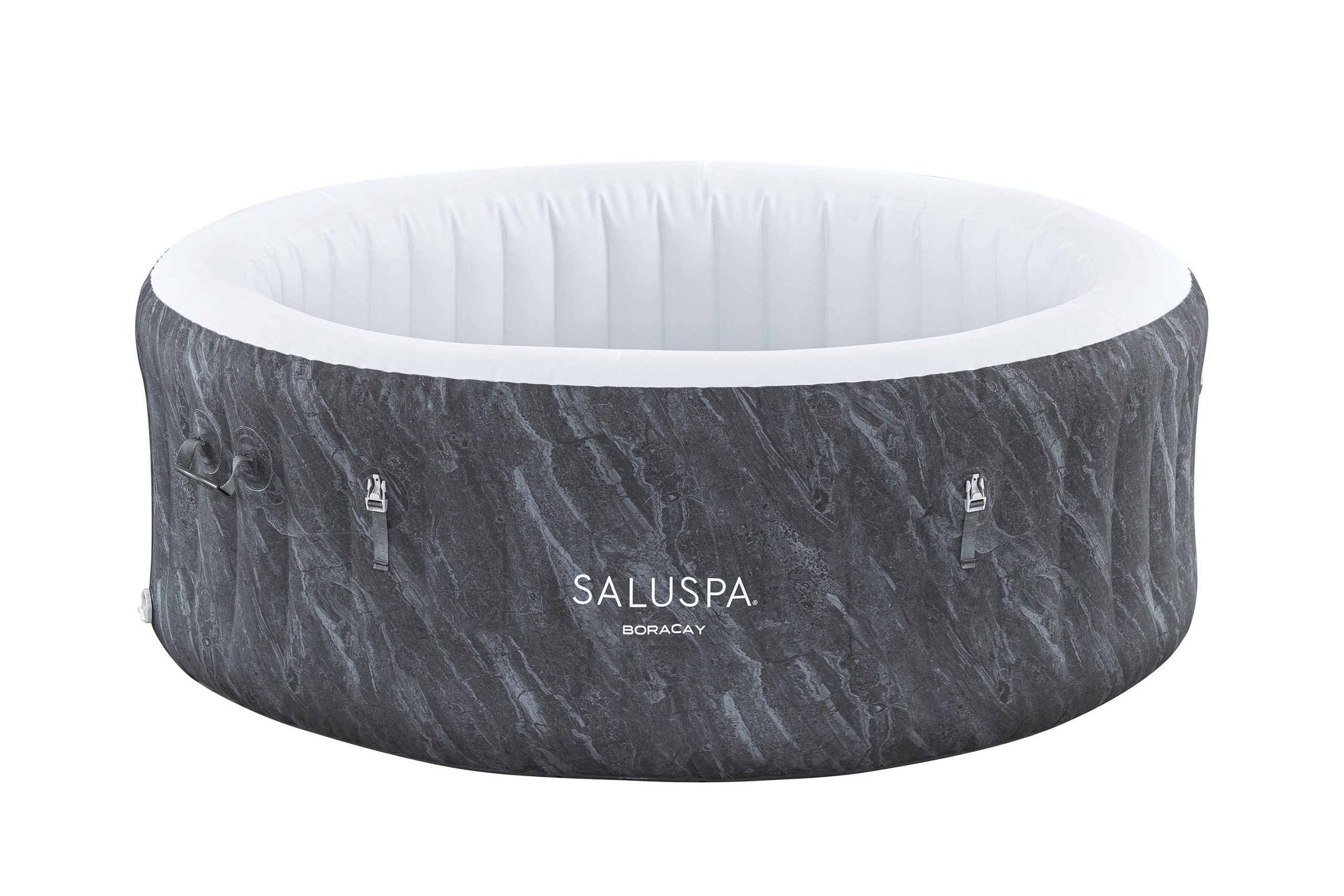 z7mcpzw0mukvvmszz2sl SaluSpa Boracay AirJet Hot Tub Liner Replacement, Gray Marble - Image 1