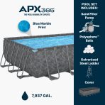 Bestway APX 365 24' x 12' x 52" Rectangle Above Ground Pool Set - Image 4